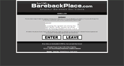 Desktop Screenshot of barebackplace.com